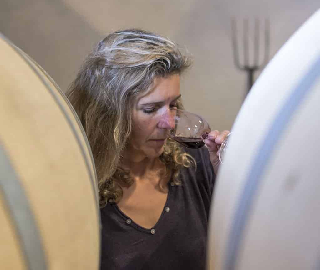 Sylvie du Clos de Vènes en dégustation